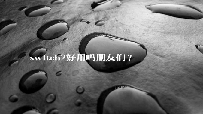 switch2好用吗朋友们?